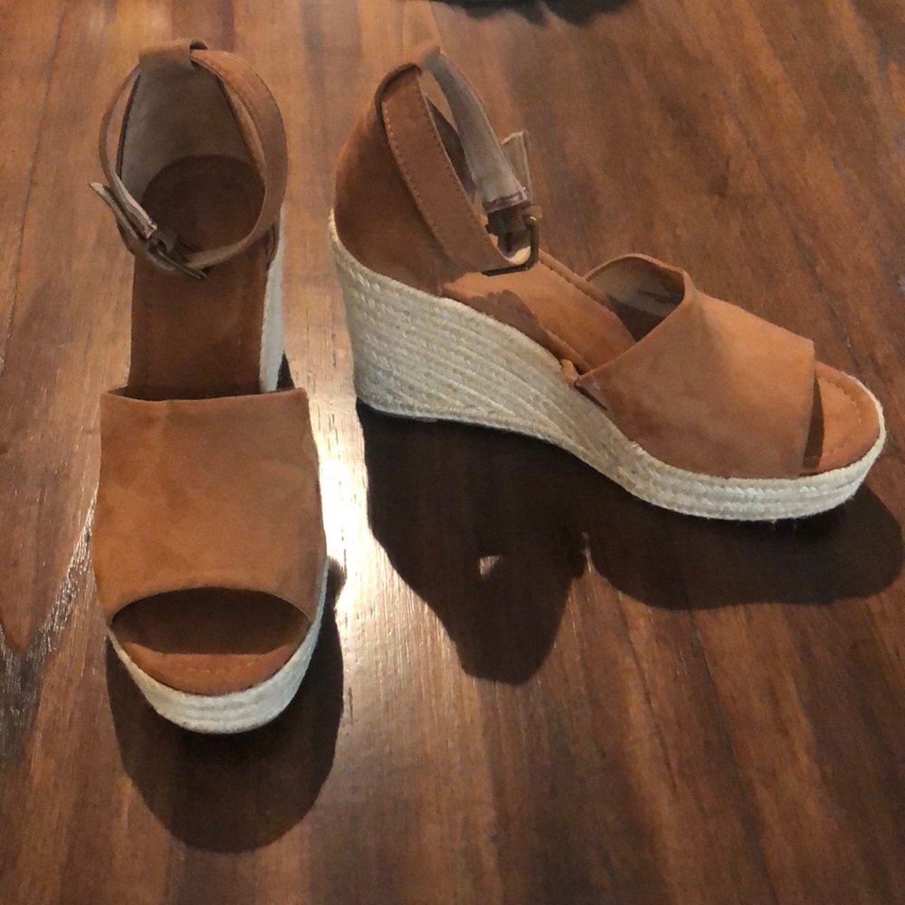 Target cognac espadrilles size 7